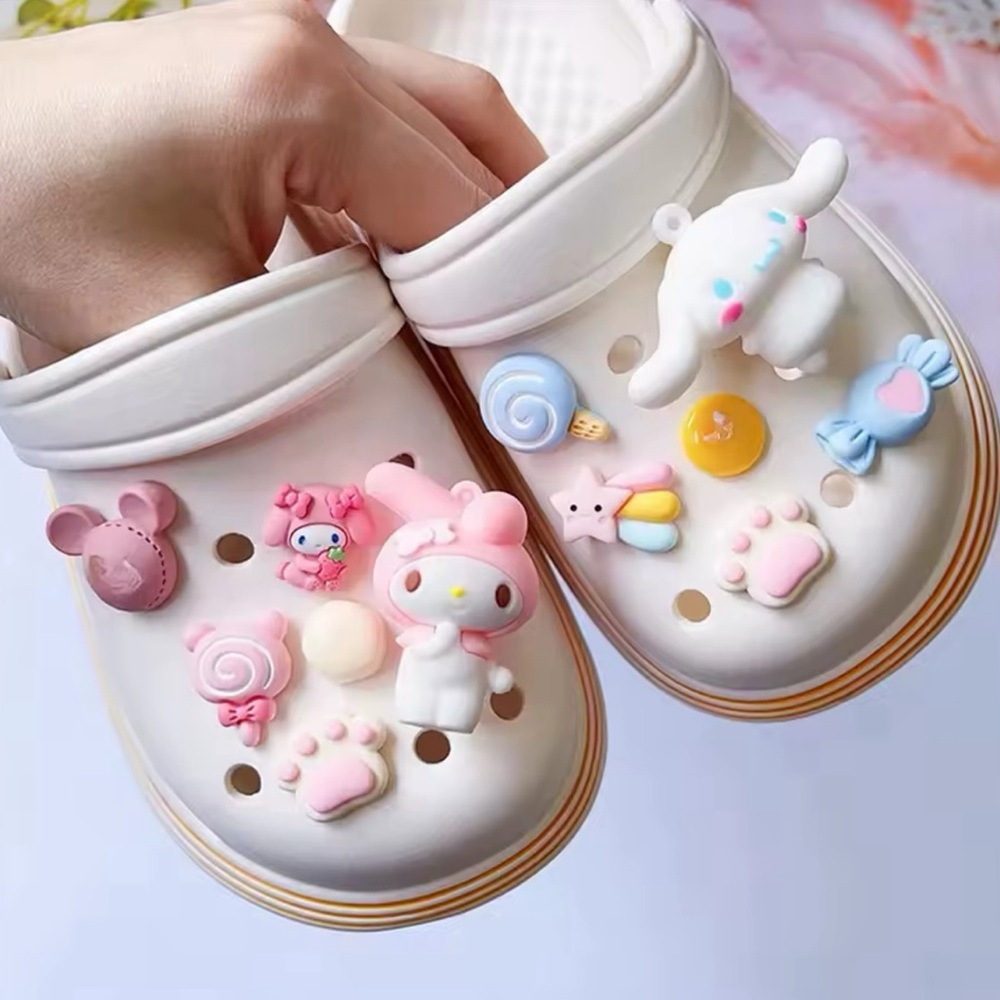 NWOT Cinnamoroll -My Melody JIBBITZ croc charms NEW 12 piece